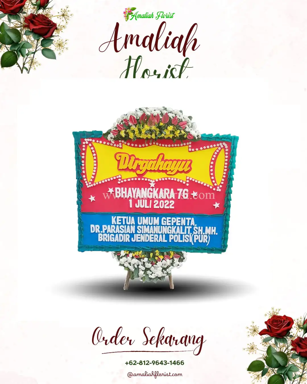 Papan Bunga HUT Ulang Tahun Bojongsalaman